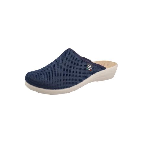 FLY FLOT Cloth Önü Kapalı Kadın Terlik T4-368 Lacivert Kumaş - 36