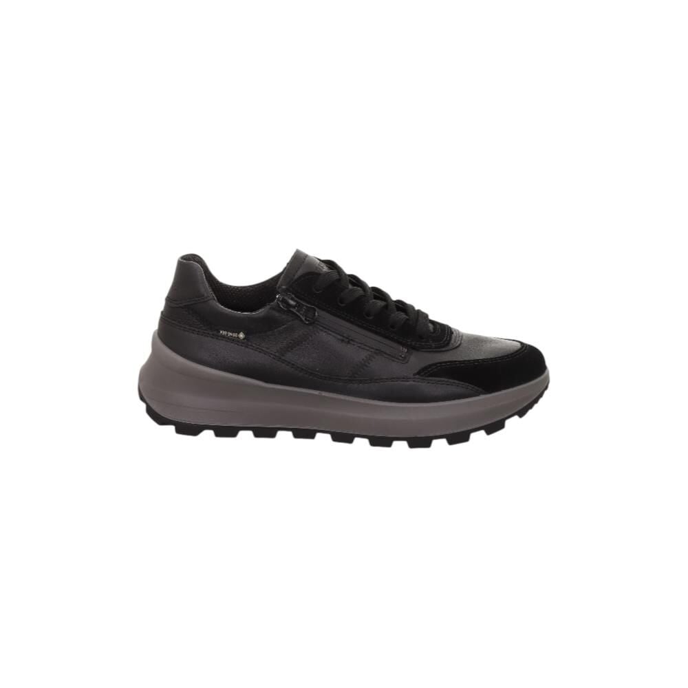 LEGERO T4 Run Gore-Tex Kadın Bağcıklı Fermuarlı Spor Ayakkabı 2-000407 Siyah Deri Süet - 40.5