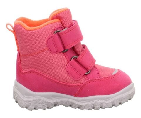 SUPERFIT Husky Orta Genişlik Sympatex Kız Çocuk Cırtlı Kar Botu 1-006047-1 (19-23) Pembe Turuncu Kumaş - 21