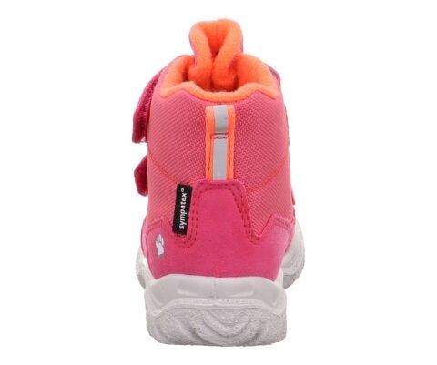 SUPERFIT Husky Orta Genişlik Sympatex Kız Çocuk Cırtlı Kar Botu 1-006047-1 (19-23) Pembe Turuncu Kumaş - 21