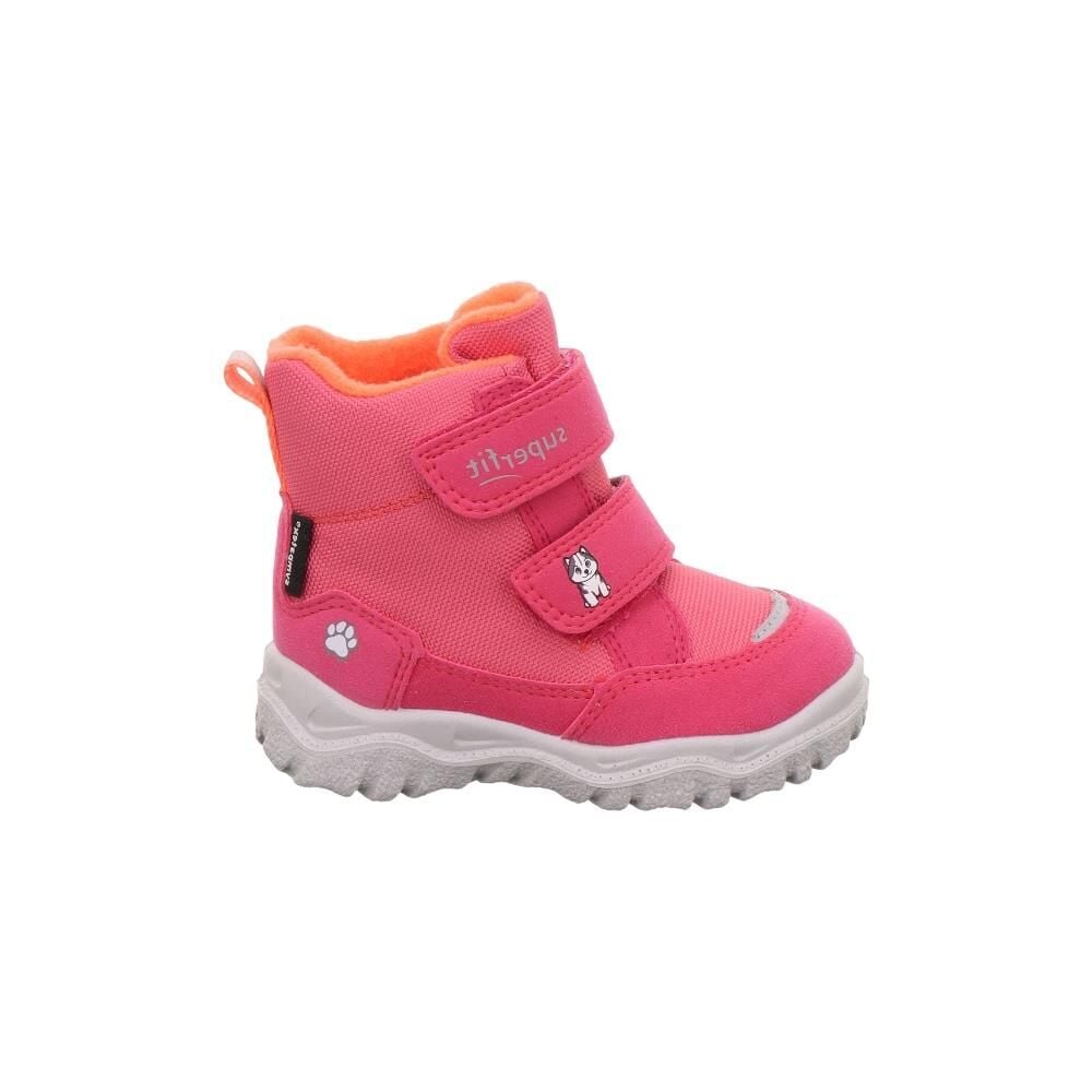 SUPERFIT Husky Orta Genişlik Sympatex Kız Çocuk Cırtlı Kar Botu 1-006047-1 (19-23) Pembe Turuncu Kumaş - 21