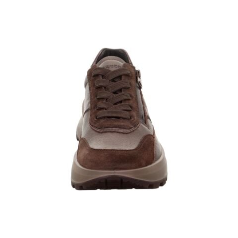 LEGERO T4 Run Gore-Tex Kadın Bağcıklı Fermuarlı Spor Ayakkabı 2-000407 BRONZ KAHVE SÜET DERİ - 41