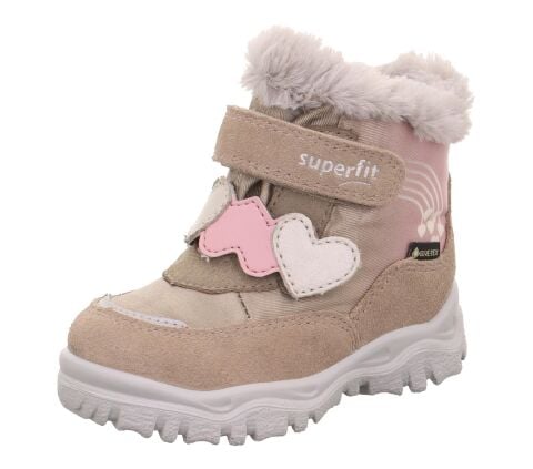 SUPERFIT Husky Geniş Kalıp Gore-Tex Kız Çocuk Cırtlı Kürklü Kar Botu 1-006061-3 (26-30)