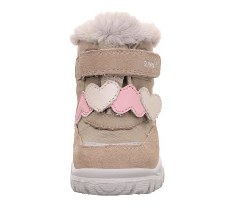 SUPERFIT Husky Geniş Kalıp Gore-Tex Kız Çocuk Cırtlı Kürklü Kar Botu 1-006061-3 (26-30)