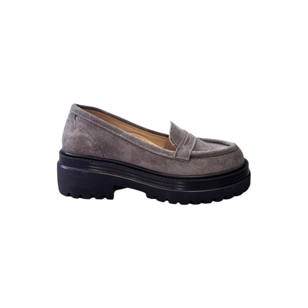 EXTRAFIT Kadın Küçük ve Büyük Numara Kuşaklı Loafer Ayakkabı 6310