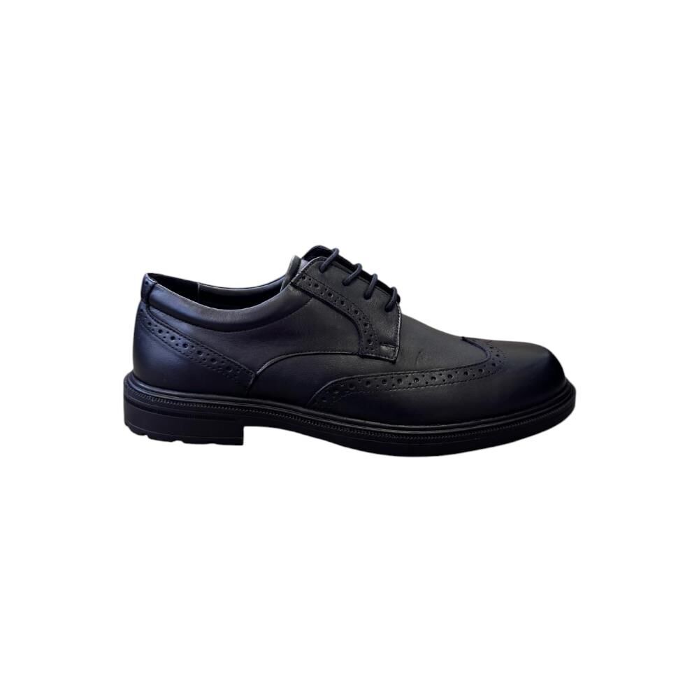 FITOFEET Erkek Bağcıklı Çiftyüz Ayakkabı A-63 Siyah Deri - 44