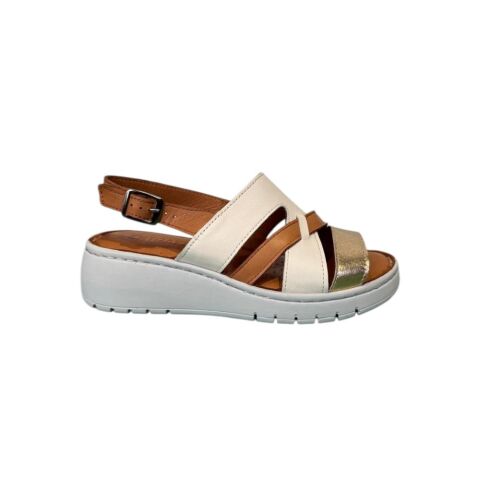 EXTRAFIT Bantlı Kadın Sandalet 8109 Taba Deri - 41
