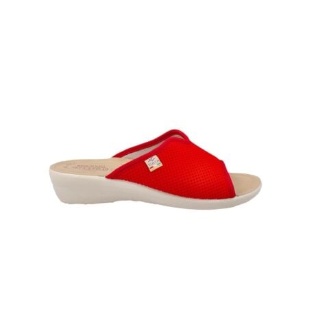 FLY FLOT Cloth Kadın Terlik T4-429 Kırmızı Kumaş - 38