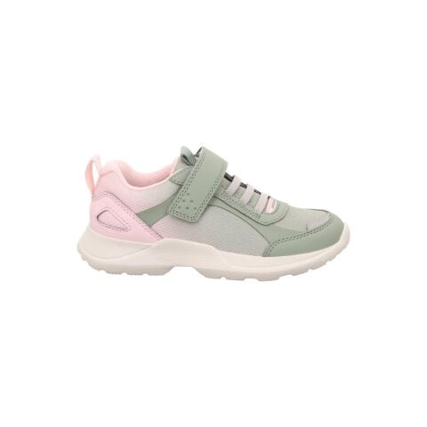 SUPERFIT Rush Medium (Orta) Kız Cırtlı Spor Ayakkabı 1-000211-3 (36-42) Yeşil Pembe Kumaş - 39