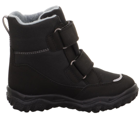 SUPERFIT Husky Orta Genişlik Sympatex Erkek Çocuk Cırtlı Kar Botu 1-006081-2 (31-35) Siyah Gri Kumaş - 33