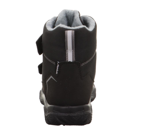 SUPERFIT Husky Orta Genişlik Sympatex Erkek Çocuk Cırtlı Kar Botu 1-006081-2 (31-35) Siyah Gri Kumaş - 33