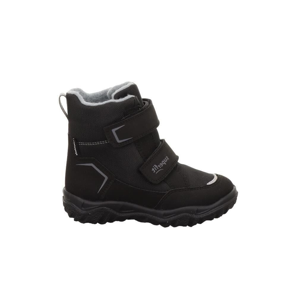 SUPERFIT Husky Orta Genişlik Sympatex Erkek Çocuk Cırtlı Kar Botu 1-006081-2 (31-35) Siyah Gri Kumaş - 33