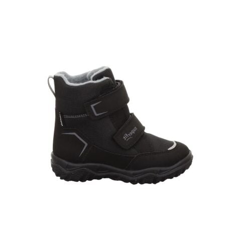 SUPERFIT Husky Orta Genişlik Sympatex Erkek Çocuk Cırtlı Kar Botu 1-006081-2 (31-35) Siyah Gri Kumaş - 33