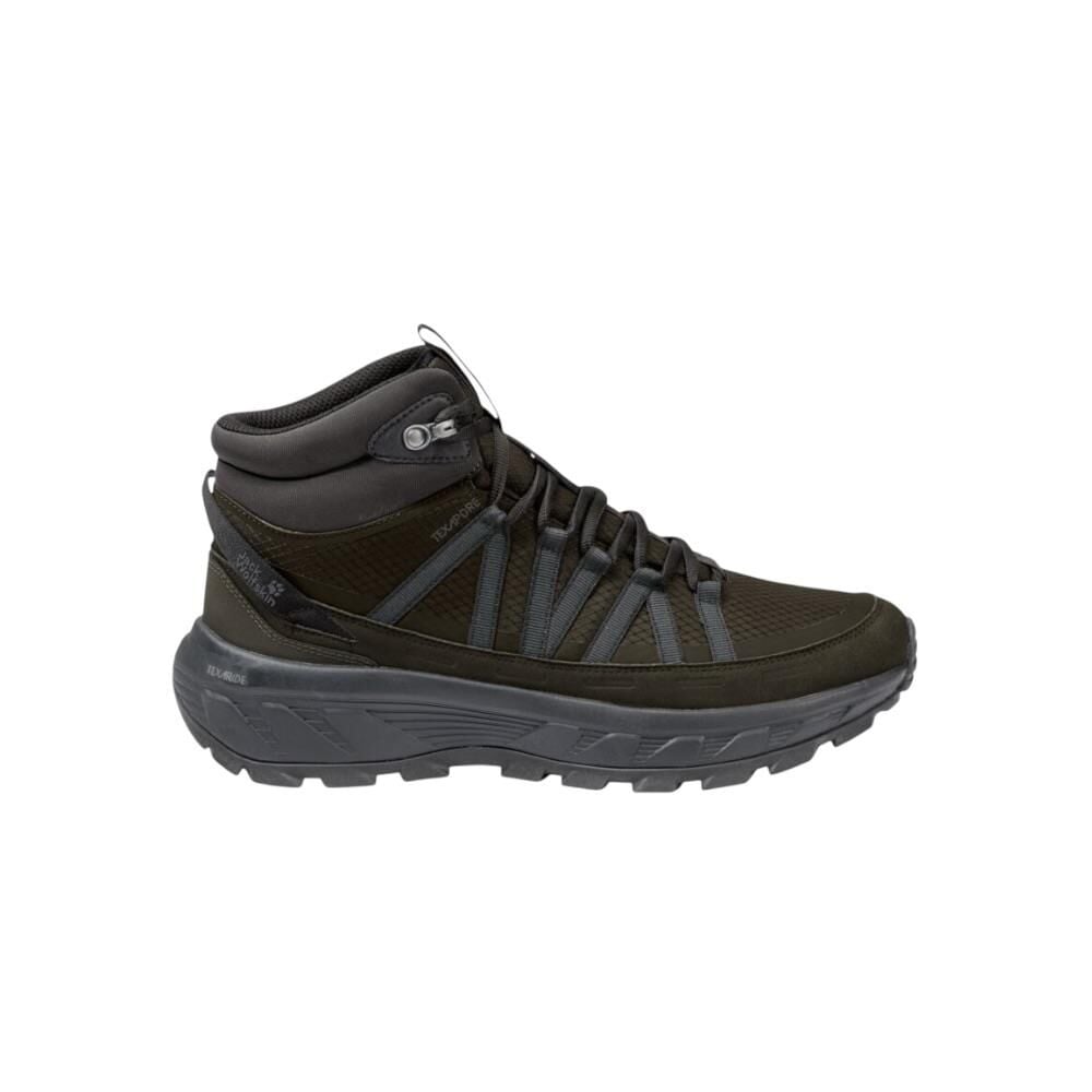 JACK WOLFSKIN Wild Hike Texapore Mid M Büyük Numara Erkek Outdoor Bot A65576 Haki Kumaş - 46