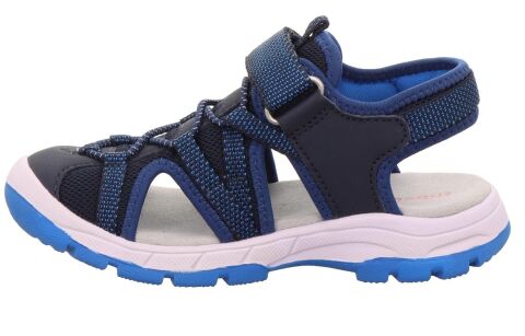 SUPERFIT Tornado Light Medium (Orta) Erkek Cırtlı Önü Kapalı Sandalet 1-009029-3 (36-40) Lacivert Kumaş - 36