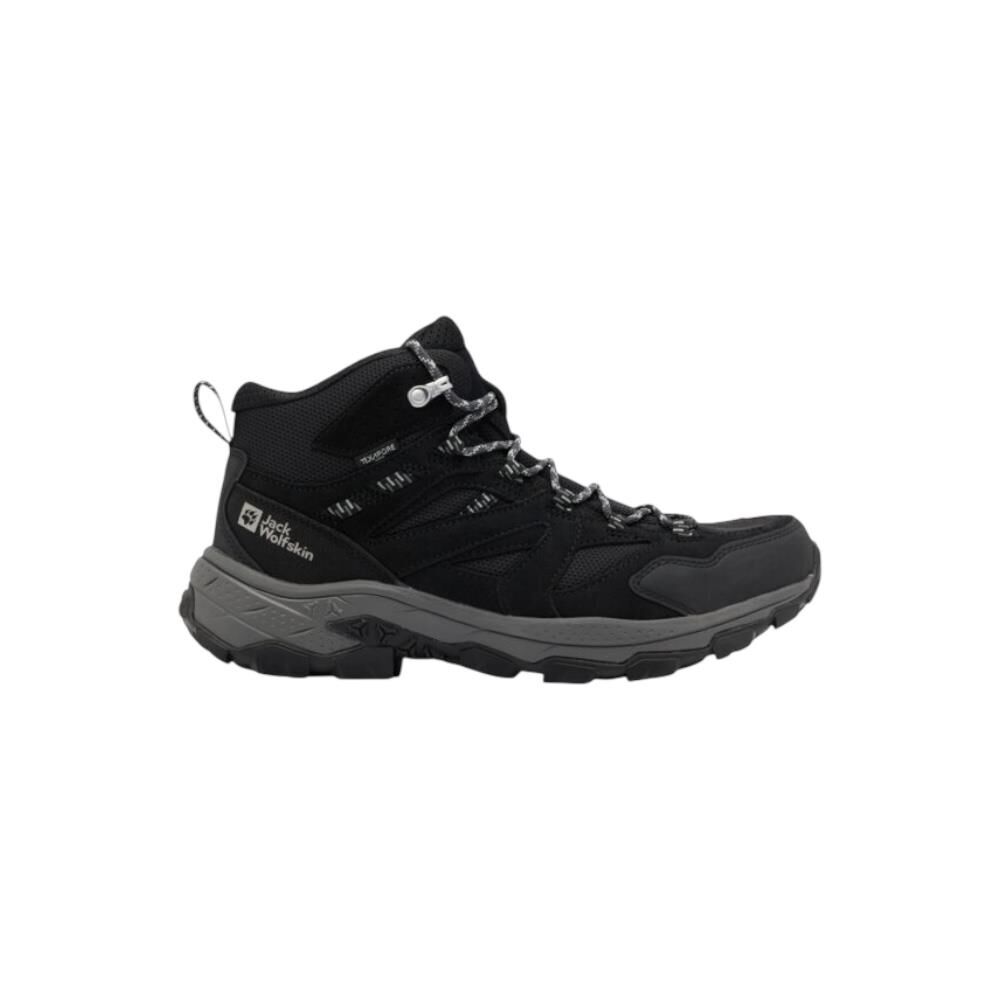 JACK WOLFSKIN Vojo Tour Texapore Mid M Büyük Numara Erkek Outdoor Bot A62072 Siyah Süet Kumaş - 49
