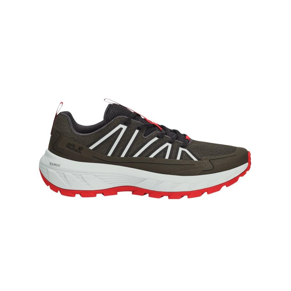 JACK WOLFSKIN Wild Hike Low M Büyük Numara Erkek Outdoor Ayakkabı A65579 Haki Kumaş - 48