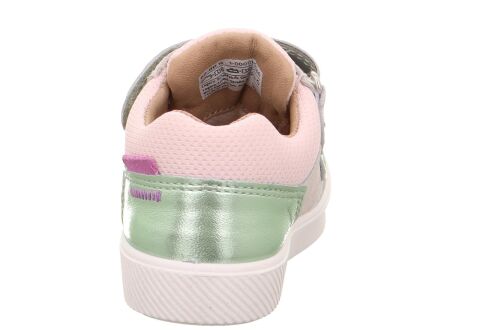 SUPERFIT Supies Medium Kız Cırtlı Spor Ayakkabı 1-000776-2 (24-28) PEMBE GRİ SÜET DERİ - 24