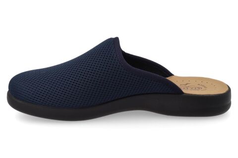 FLY FLOT Cloth Önü Kapalı Erkek Terlik P7-118 Lacivert Kumaş - 42