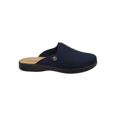 FLY FLOT Cloth Önü Kapalı Erkek Terlik P7-118 Lacivert Kumaş - 41
