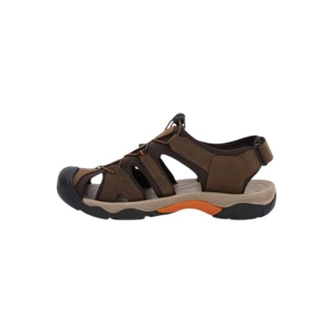 BEPPI Önü Kapalı Lastikli Erkek Sandalet 2204590 Kahve Deri - 42