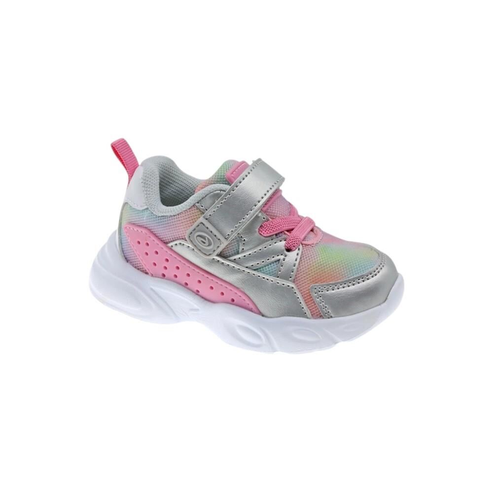 BEPPI Bağcıklı Cırtlı Kız Spor Ayakkabı 2204850 Gri Pembe - 24