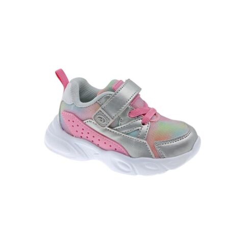 BEPPI Bağcıklı Cırtlı Kız Spor Ayakkabı 2204850 Gri Pembe - 26