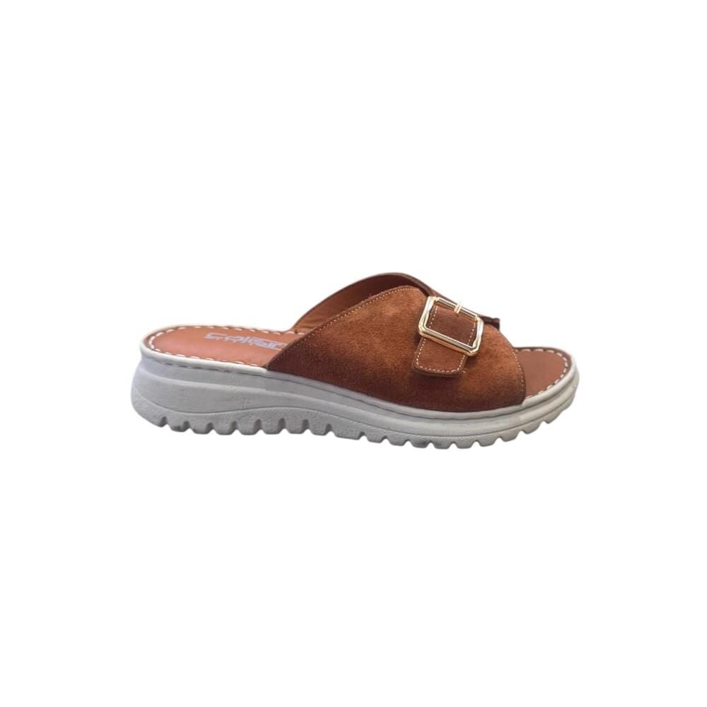 ÇALIŞIR Geniş Kalıp Kadın Tokalı Terlik 3223