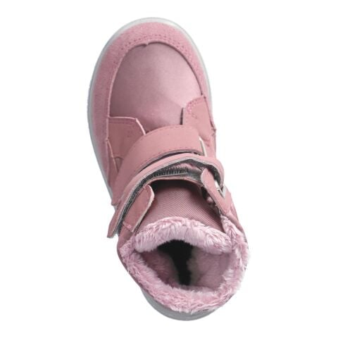 RICOSTA Annika Geniş Kalıp Sympatex Kız Çocuk Işıklı Cırtlı Kar Botu 8900603 PEMBE SUET KUMAS - 31