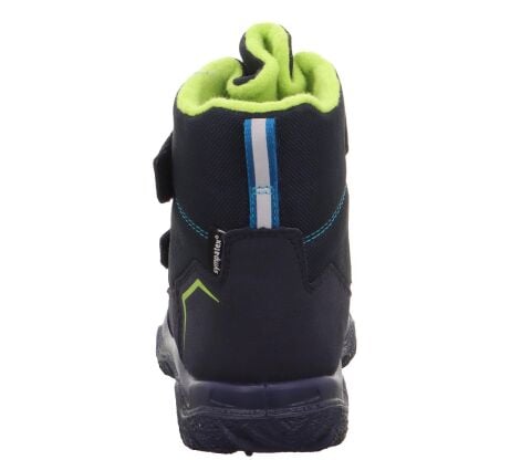 SUPERFIT Husky Orta Genişlik Sympatex Erkek Çocuk Cırtlı Kar Botu 1-006081-3 (36-42) Lacivert Yeşil Kumaş - 38