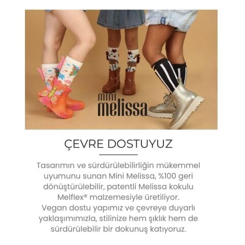 MELISSA Welly Wonderland Kız Çocuk Yağmur Çizmesi BK798 Pembe - 27