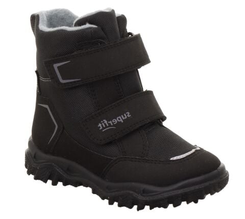 SUPERFIT Husky Orta Genişlik Sympatex Erkek Çocuk Cırtlı Kar Botu 1-006081-3 (36-42) Siyah Gri Kumaş - 38
