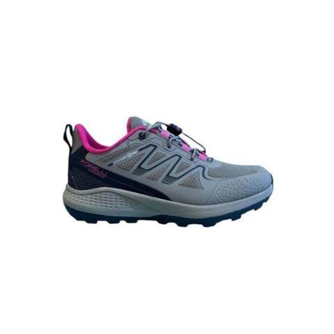 FORELLI Beyge Water Proof Kadın Bağcıklı Lastikli Spor Ayakkabı 76374 GRİ FUŞYA KUMAŞ - 36