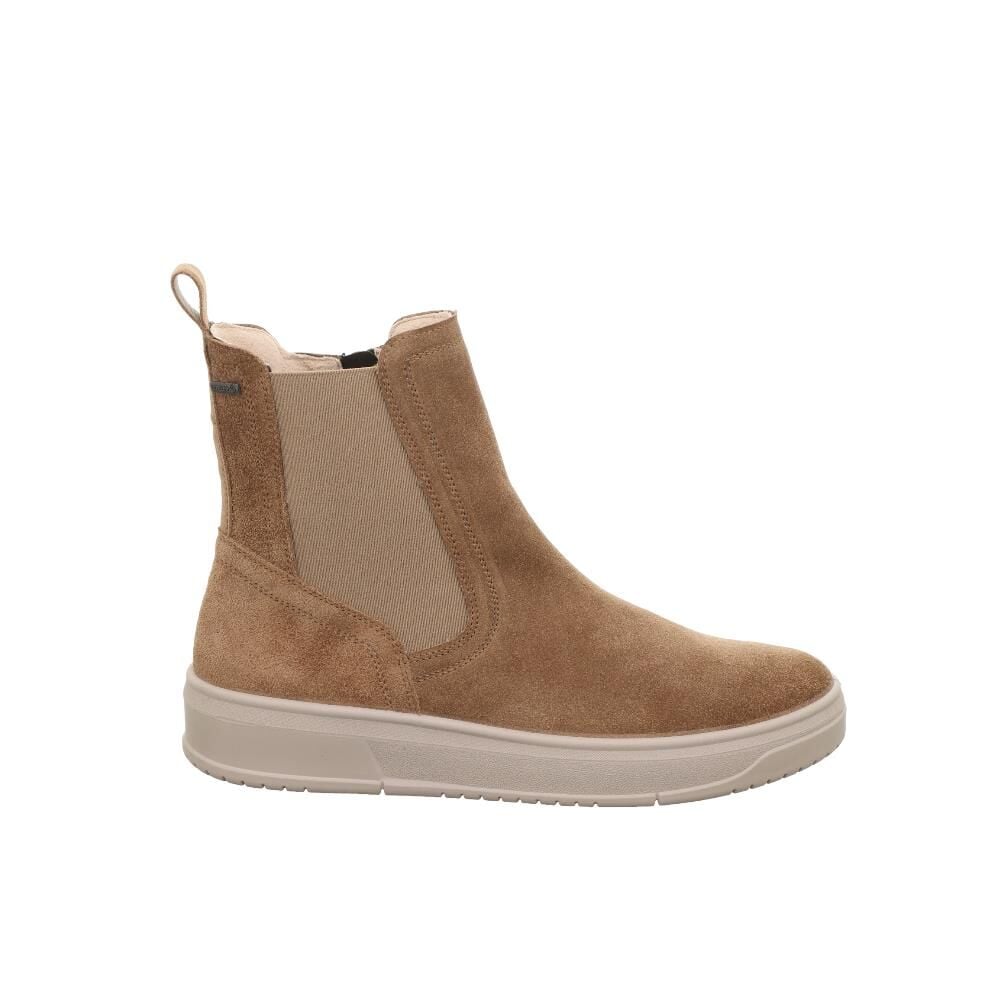LEGERO Rejoise Geniş Kalıp Gore-Tex Kadın Lastikli Fermuarlı Bot 2-000265 Koyu Bej Süet - 40