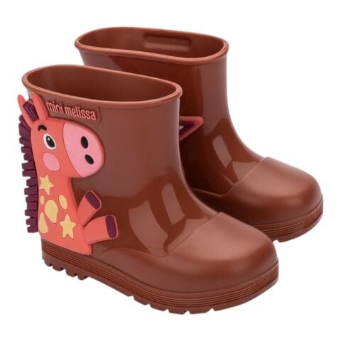 MELISSA Welly Wonderland Kız Çocuk Yağmur Çizmesi BK796 Kahve - 24