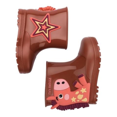 MELISSA Welly Wonderland Kız Çocuk Yağmur Çizmesi BK796 Kahve - 24