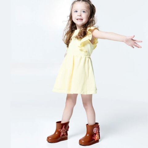 MELISSA Welly Wonderland Kız Çocuk Yağmur Çizmesi BK796 Kahve - 24