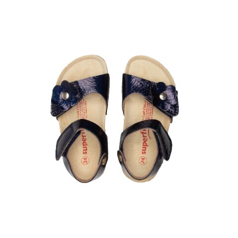 Superfit Bios Medium Cırtlı Sandal: 1-000118LC Lacivert Parlak - 32