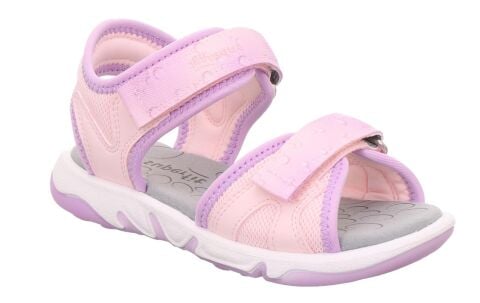 SUPERFIT Pebbles Medium (Orta) Kız Cırtlı Sandalet 1-009540-2 (31-35) Pembe Kumaş - 33
