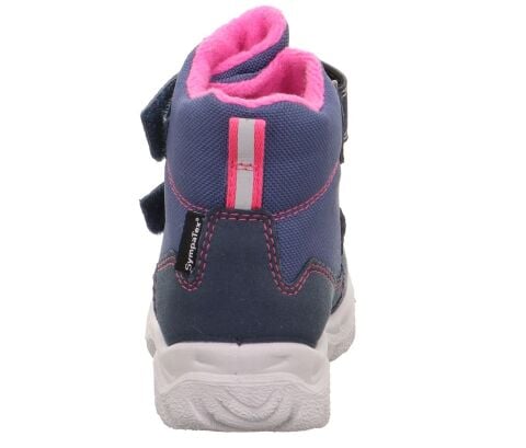 SUPERFIT Husky Orta Genişlik Sympatex Kız Çocuk Cırtlı Kar Botu 1-006047-1 (19-23) Mavi Pembe Kumaş - 22