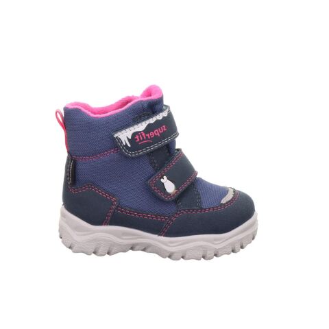 SUPERFIT Husky Orta Genişlik Sympatex Kız Çocuk Cırtlı Kar Botu 1-006047-1 (19-23) Mavi Pembe Kumaş - 22