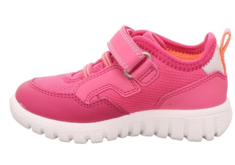 SUPERFIT Sport7 Mini Medium (Orta) Kız Cırtlı Spor Ayakkabı 1-006180-1 (20-26) Pembe Kumaş - 22