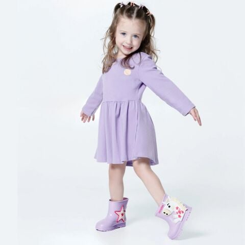 MELISSA Welly Wonderland Kız Çocuk Yağmur Çizmesi BK797 Mor - 27