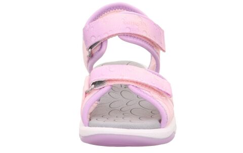 SUPERFIT Pebbles Medium (Orta) Kız Cırtlı Sandalet 1-009540-1 (25-30) PEMBE KUMAS - 26