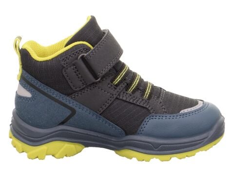 SUPERFIT Jupiter Geniş Kalıp Gore-Tex Erkek Çocuk Cırtlı Bot 1-000053-2 (35-31) MAVİ SARI SİYAH KUMAŞ - 32