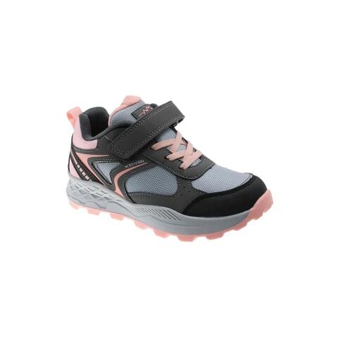 BEPPI Dry-Tex Lastikli Cırtlı Outdoor Kız Spor Ayakkabı 3030 Gri Pembe Kumaş - 28