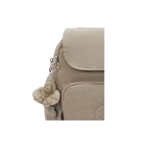 KIPLING City Zip Mini Basic Kadın Sırt Çantası KI6046 KOYU BEJ KUMAŞ