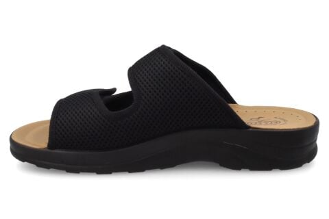 FLY FLOT Slipper İki Cırtlı Erkek Terlik S5-143 Siyah Kumaş - 41