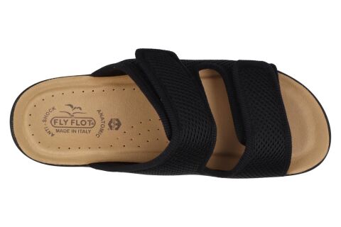 FLY FLOT Slipper İki Cırtlı Erkek Terlik S5-143 Siyah Kumaş - 41