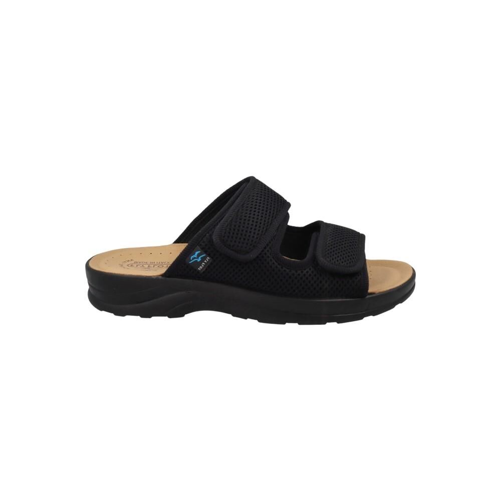 FLY FLOT Slipper İki Cırtlı Erkek Terlik S5-143 Siyah Kumaş - 41